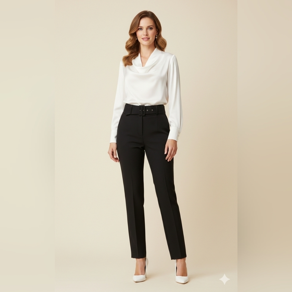 TER ET BANTINE black Belt Pants size 40